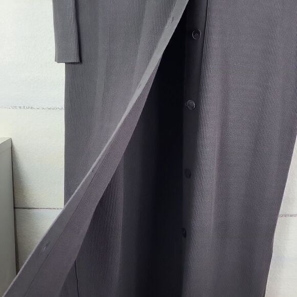 PIXIE MARKET long deep gray cardigan with buttons. Size L - Picture 5 of 10